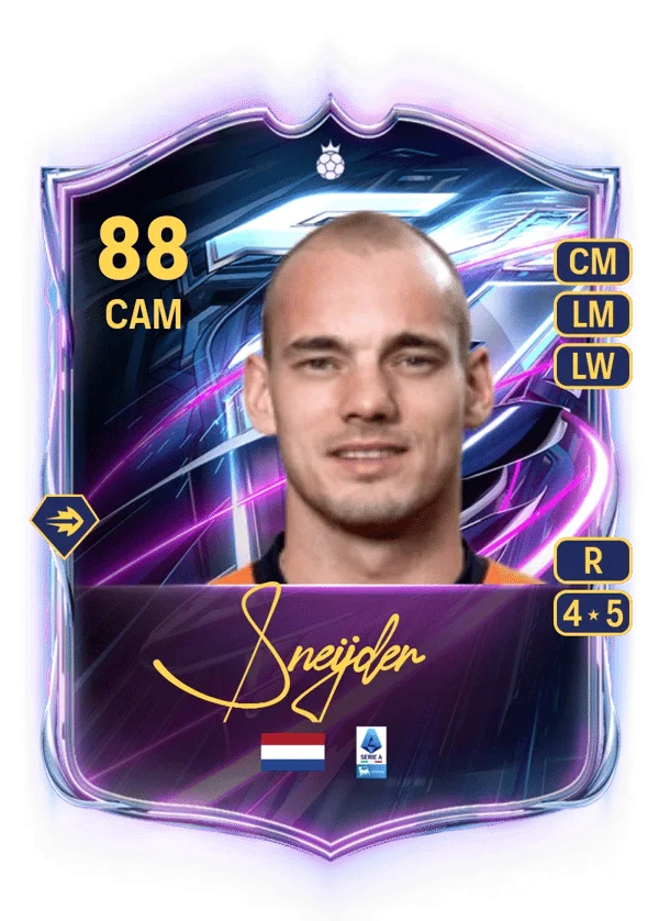 Wesley Sneijder (Base Hero, OVR 88, CAM) - PS4, PS5, XSX, XSS, XOne
