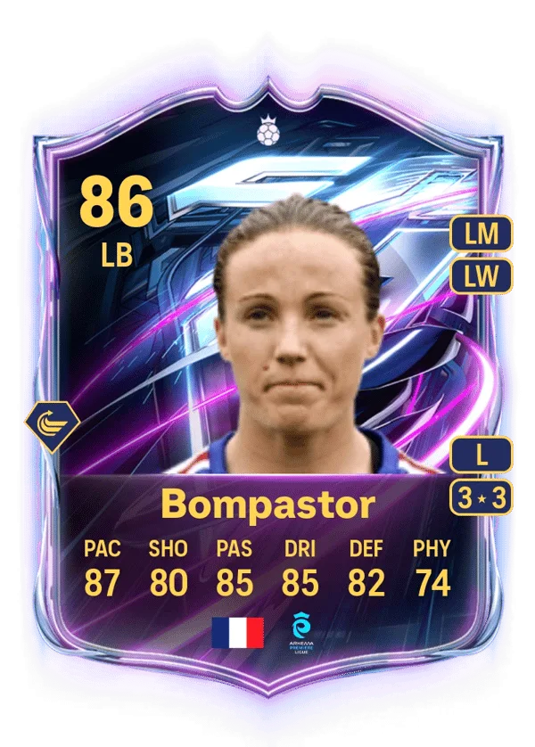 Sonia Bompastor (Base Hero, OVR 86, LB) - PS4, PS5, XSX, XSS, XOne