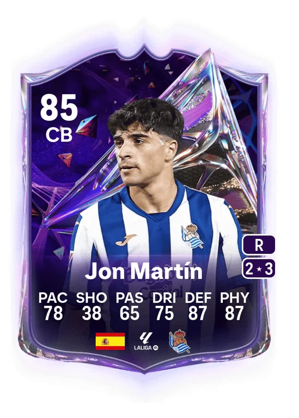 Jon Martín (Future Stars, OVR 85, CB) - PC