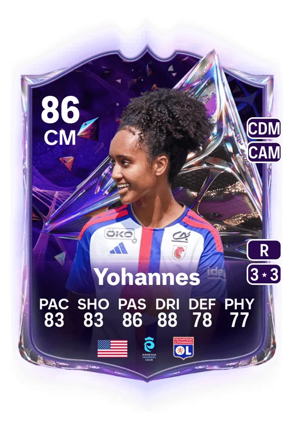Lily Yohannes (Future Stars, OVR 86, CM) - PC