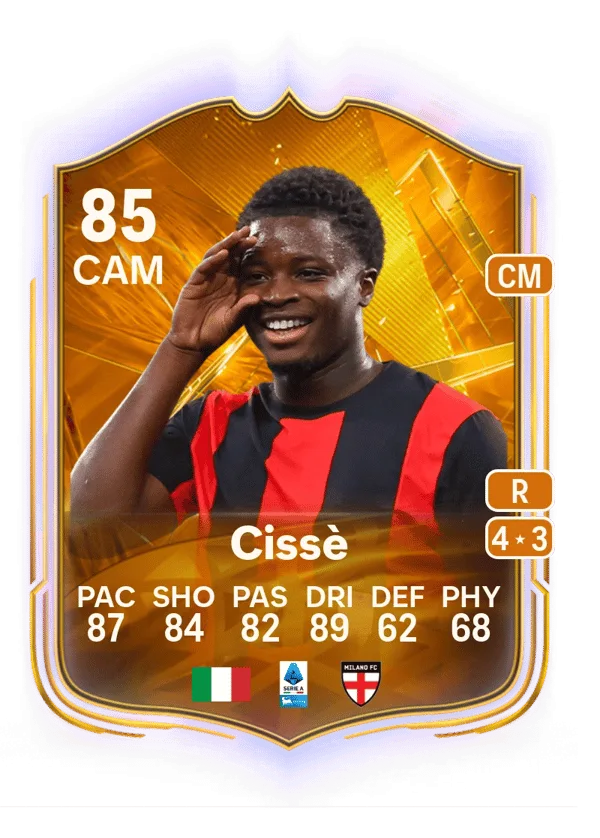 Alphadjo Cissè (Star Performer, OVR 85, CAM) - PS4, PS5, XSX, XSS, XOne
