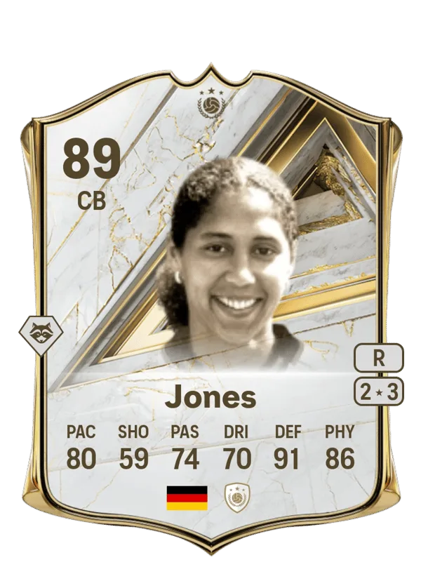 Steffi Jones (Base Icon, OVR 89, CB) - PS4, PS5, XSX, XSS, XOne
