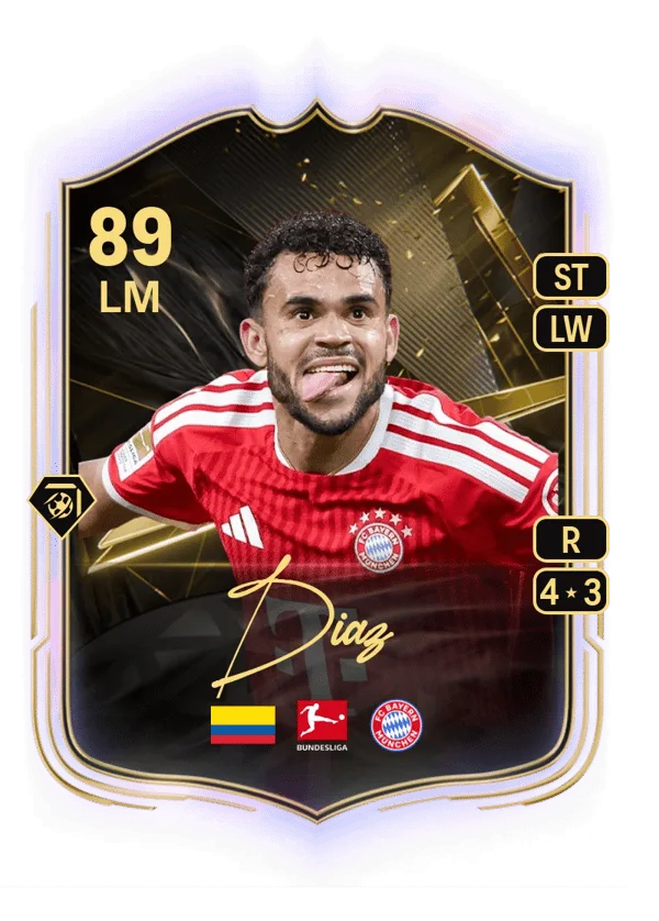Luis Díaz (Team of the Week, OVR 89, LM) - PC