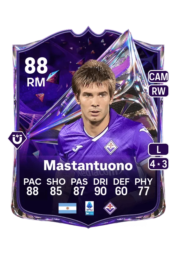 Franco Mastantuono (Future Stars, OVR 88, RM) - PC