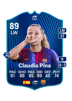 Karta w nagrodę: Claudia Pina